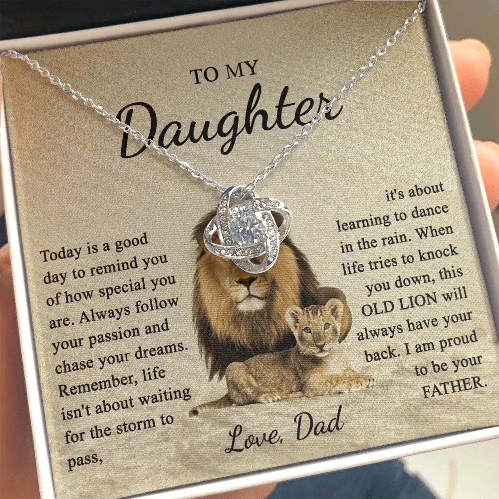 To My Daughter, Love Dad, the daughter necklace