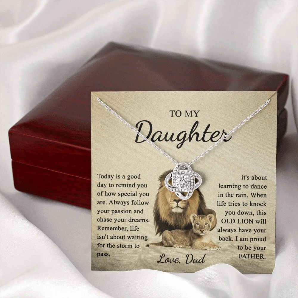 To My Daughter, Love Dad, the daughter necklace