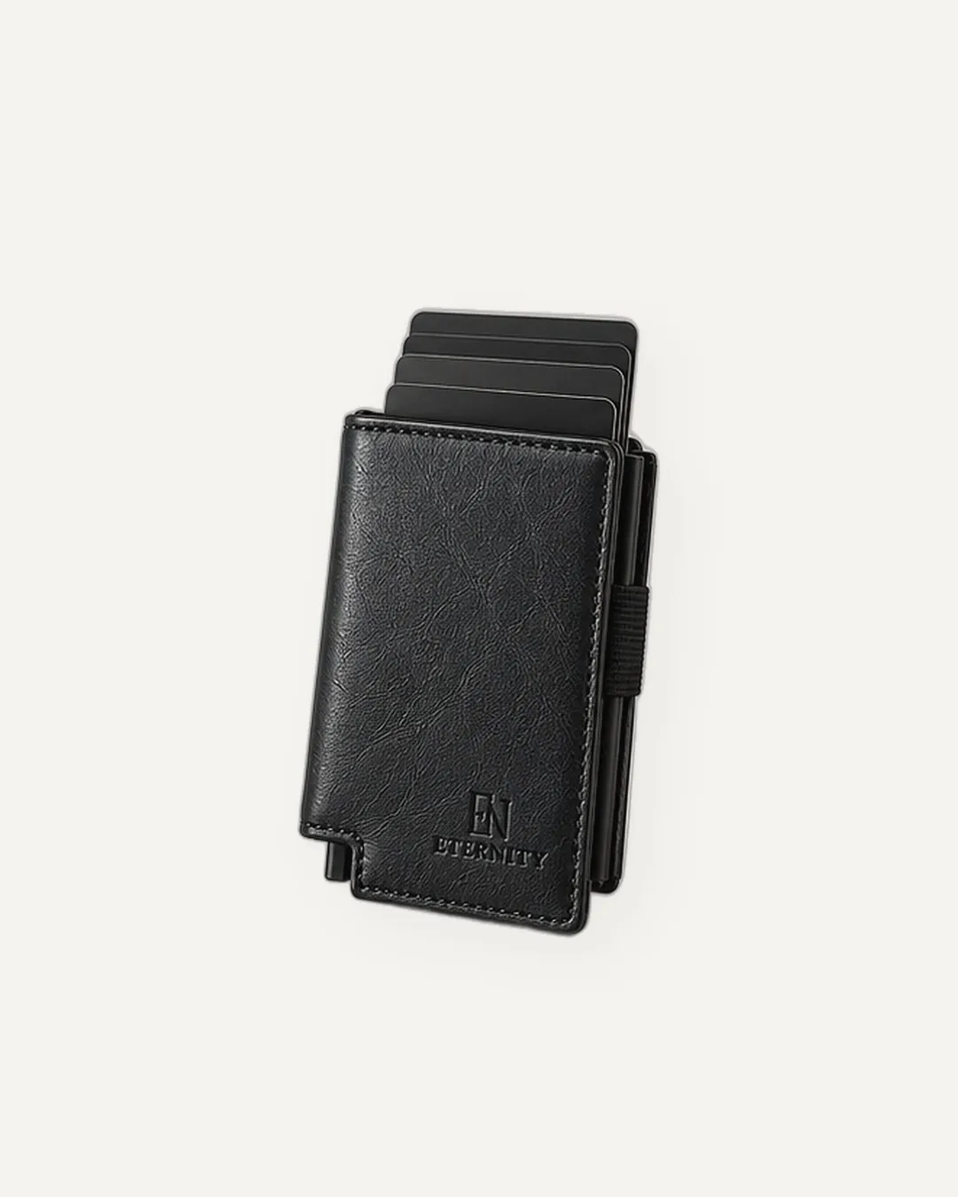 The Pop-up Wallet, material or functional detail, midnight black