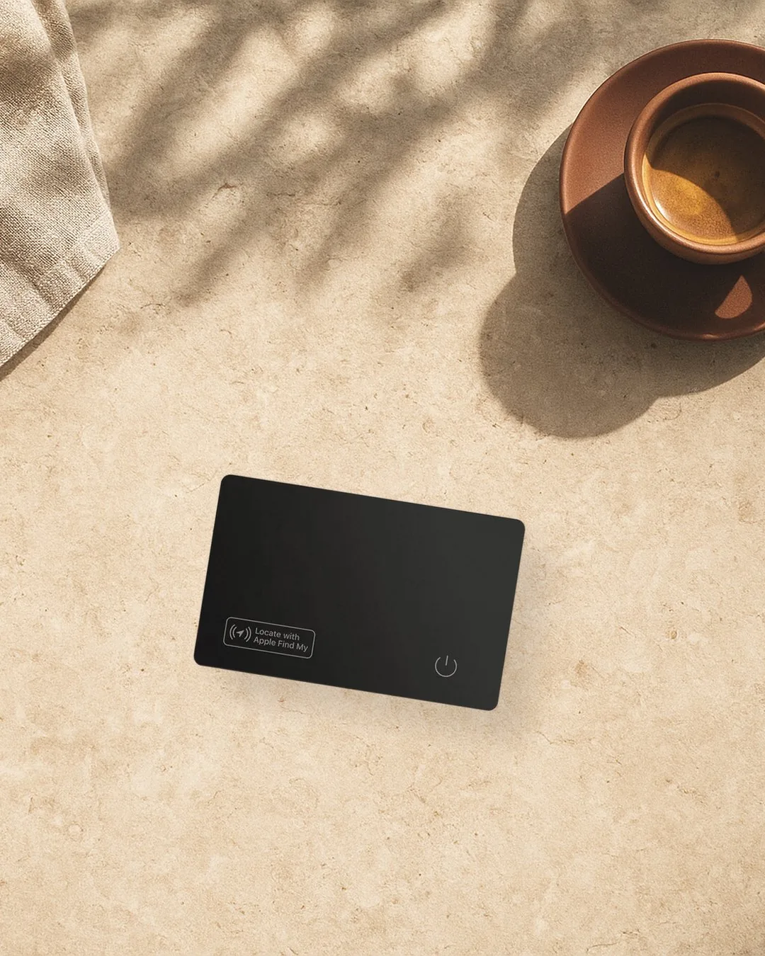 The Wallet Tracker Card, in its setting